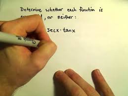 Learn how to determine if a trigonometric function is odd or even. Examples With Trigonometric Functions Even Odd Or Neither Example 2 Youtube