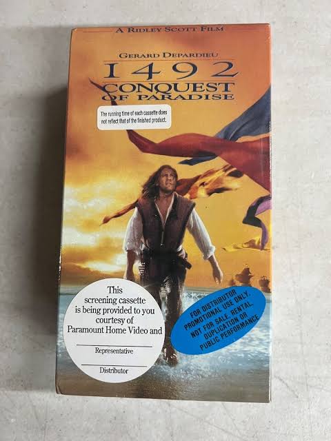 1492: Conquest of Paradise (1992) VHS BRAND NEW SCREENER with Watermarks