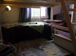 The ikea mydal bunk bed is designed for twin mattresses and has a length of 77.125 (196 cm), width of 41 (104 cm), and height of 61.75 (157 cm). Double Bunk Ikea Hackers
