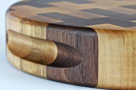 Check out our butcher block cutting board selection for the very best in unique or custom, handmade pieces from our cutting boards shops. Round End Grain Butcher Block Cutting Board Chopping Block In Maple And Walnut Home Living Cookware Delage Com Br