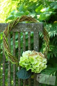 Wilder Wein Basis Kranz Diy Living Green Okologisch Leben Hortensien Arrangements Sommerkranze