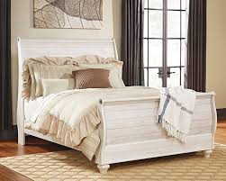 Mattress and foundation/box spring sold separately. Willowton Queen Sleigh Bed B267b4 74 77 96 Complete Beds Martin Sale Furniture Co Inc