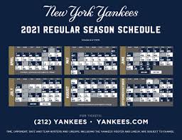 Mlb standings, news, tv listings, playoff picture. Yankees Release 2021 Schedule Pinstriped Prospects
