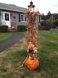 My Fall Lamp Post Fall Outdoor Decor Fall Deco Outside Fall Decorations