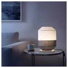 Majorna Lampara De Mesa Blanco Gris Ikea White Table Lamp Lamp Majorna