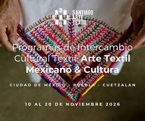México Textil 2026 🇲🇽🧵 Te invitamos a vivir un recorrido de 11 días por algunos de los lugares más representativos del patrimonio textil mexicano. Visitaremos museos, mercados, la Feria Original y comunidades