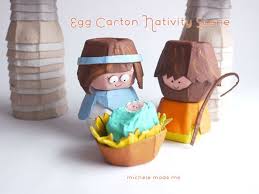 Michele Made Me Egg Carton Nativity Scene Pdf Tutorial In The Shop Egg Carton Nativity Crafts Nativity Scene