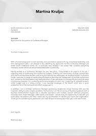 Conference Manager Cover Letter Example Kickresume