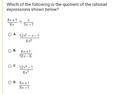 Factor the numerators and denominators. What Is The Quotient Of The Rational Expression Brainly Com