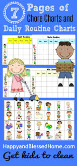 10 Minutes To Clean And Free Printable Chore Charts For Kids