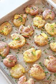 How To Make The Best Crispy Potatoes In The Oven Chop Happy Dinner Recipes Easy Quick Side Dish Recipes Easy Side Dish Recipes