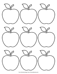 Dec 12, 2016 · these printable letter a crafts for toddlers and preschoolers are a part of our preschool letter of the week curriculum. Simple Apple Outline 9 Coloring Page Free Printable Pdf From Primarygames