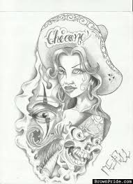 More than 600 free online coloring pages for kids: Chicano Art And Graphics Chicano Art Chicano Drawings Chicano