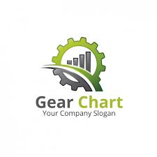 Gear Chart Logo Vector Free Download