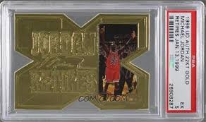 Maybe you would like to learn more about one of these? 1999 Upper Deck Authenticated Michael Jordan 22 Kt Gold Photo Cards Mijo Michael Jordan 23000 Psa 5 Ex