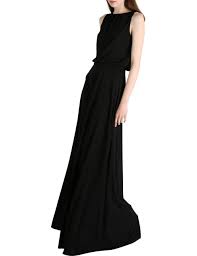 Black Jersey Cabriole Dress David Jones Pleated Wedding Dresses Evening Dresses Evening Gowns Online