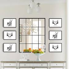 Place one hook on each end, equidistant from the top and about 3 inches from either side. Metal Frame Mirror Beveled Edge Square Wall Mirror Panel Decorative Mirror Mirror Bevel Mirrors Beveled Edgemirror Panel Aliexpress