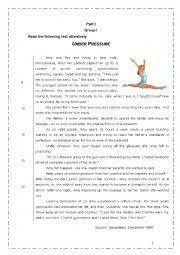 Fce reading and use of english part 7 grade/level: 35 9th Grade Reading Comprehension Worksheet Worksheet Resource Plans