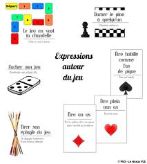 Expressions Autour Du Jeu French Expressions French Vocabulary Learn French