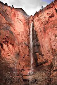 One of those trails is the right fork of north creek where wide welcoming walls enfold the meandering stream; Zion National Park Temple Of Sinawava Waterfall Hiking National Parks National Parks Utah Hiking Trails