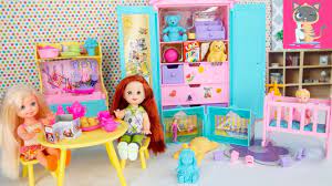 Pebbles and bam bam flintstone. Barbie Kelly Playroom Dolls Toy Unboxing How To Make A Playroom For Your Baby Dolls Toddler Kids Youtube