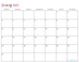 You can also write your holidays or events in this blank calendar. Custom Editable 2021 Free Printable Calendars Sarah Titus From Homeless To 8 Figures