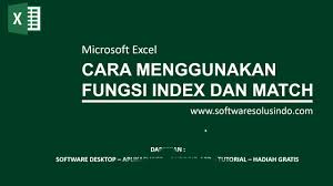 Rumus Index Match Dan Contoh Menggunakan Fungsi Index Dan Match Di Excel Youtube