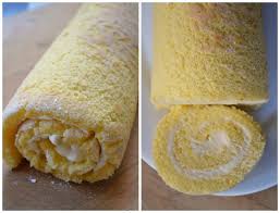 I used the sponge cake recipe for my lemon swiss rolls and it turned out amazing. Vanilla Cake Roll With Lemon Mascarpone Cream Dinner With Julie