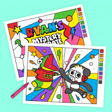 Click through to customize and download free color pages for kids as a free free printable coloring pages moona heroes with 12 brave heroes from all around the world. Ryan S Mystery Playdate Nickelodeon Parents