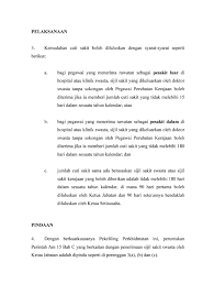 Contoh surat cuti tanpa gaji. Syarat Kelulusan Cuti Sakit Pendidik2u