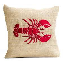 Save with red lobster deals, courtesy of groupon. Amore Beaute Handcrafted Red Lobster Embroidered Pillow Cover In Natural Burlap Sea Pillow Cover Nautical Accent For Beach Decor Embroidered Pillow Cover 18 X 18 Buy Online In Botswana At Desertcart