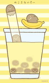 Chocolate Banana Topioca Drink Would You Try Cute Kawaii Drawings Kawaii Doodles Kawaii Wallpaper