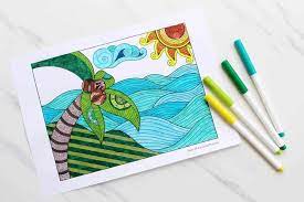 This breathing & drawing lesson will help! 13 Free Printable Mindfulness Colouring Sheets