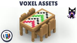 Cool minecraft minecraft crafts voxel games minecraft projects minecraft creations game inspiration minecraft designs game design isometric art. Tutorial Creating Voxel Table And Chair Assets For Games Or Animations In Magicavoxel Youtube