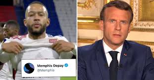 Memphis Depay Writes A Personal Message To French President Emmanuel Macron On Twitter
