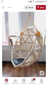 Diy Wooden Hanging Chair Just A Pic But Seems Straight Forward Diy Hanging Chair Kids Hanging Chair Swing Chair Diy