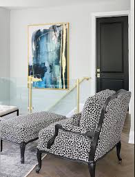 Coffee table ottoman modern button tufted leather chair footstool. Black And White Animal Print Ottoman Design Ideas