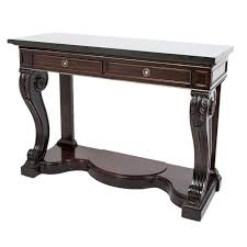 Ralph Lauren Macassar Ebony And Black Marble Clivedon Console Table Console Table Black Marble Marble Tables Design