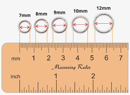 Nose Ring Sizes Chart Nose Piercing Free Transparent Png