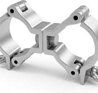 Stage Light swivel dual Truss O Clamps Load 22lbs/165lbs/220lbs Heavy Duty  DJ Aluminum Alloy Lighting Hook Mount Fit 1-1/4-1-3/8 inches Pipe Dia ...