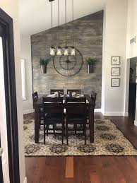 Shiplap Wall We Used Classic Grey And Weathered Oak As The Stain Dining Room Decor Easy Home Decor Shiplap Wall Diy