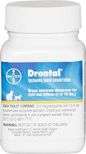 Drontal Tablets For Cats 2 16 Lbs 1 Tablet