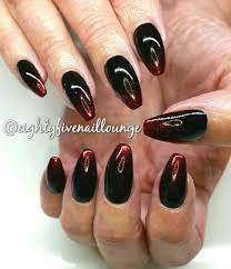 Acrylic Black And Red Coffin Nails Eightyfivenaillounge Black And Red Coffin Acrylic Nails Created With Opi Gelcolor Never Have Too Mani Friends An Halloween Nails Nails Acrylic Nails Coffin