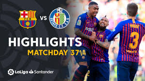 Con marcador, goles, jugadas y resultado. Barcelona Vs Getafe 12 May 2019 Video Highlights Footyroom