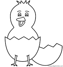 Flamingo coloring pages are black and white images with a lovely flamingo bird. Baby Chick Hatching With Legs Coloring Page Easter