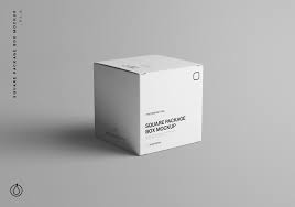 Huge collection of free mockups, patterns, illustrations, scene creators, diy scenes, for photoshop, sketch, and figma. Square Package Box Mockup