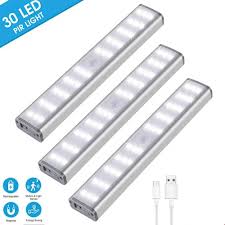 2020 30 Led Usb Rechargeable Pir Led Motion Sensor Light Cupboard Wardrobe Bed Lamp Led Under Cabinet Night Light For Closet Stairs Kitchen From Miray 8 17 Dhgate Com