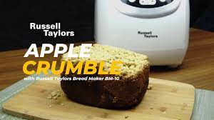 The russell taylors bread maker allows you to enjoy delectable flavours of bread with minimal fuss in the kitchen. Russell Taylors Apple Crumble With Russell Taylors Bread Maker Bm 10 Facebook