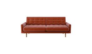 Orange sofa can be placed on the ground anywhere inside the player's house or their yard. Buy Habitat Fenner 3 Seater Velvet Sofa Orange Sofas Habitat