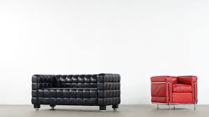 Kubus is a 2 or 3 seater sofa with a polyurethane covered solid wood structure. Josef Hoffmann Kubus Sofa 1910 Bauhaus